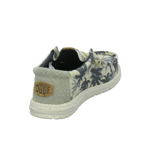 Hey Dude Wally Palm Jute Schnürhalbschuhe Beige-kombi - 360° Ansicht