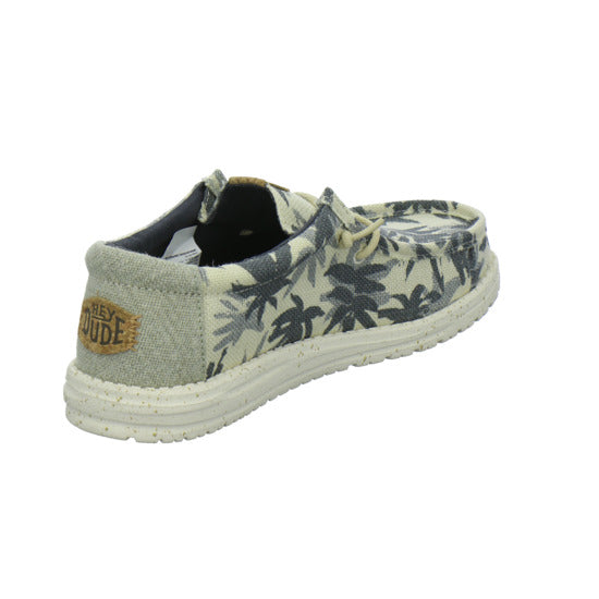 Hey Dude Wally Palm Jute Schnürhalbschuhe Beige-kombi - 360° Ansicht