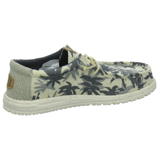Hey Dude Wally Palm Jute Schnürhalbschuhe Beige-kombi - 360° Ansicht