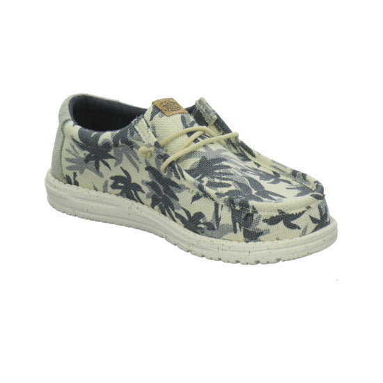 Hey Dude Wally Palm Jute Schnürhalbschuhe Beige-kombi - 360° Ansicht