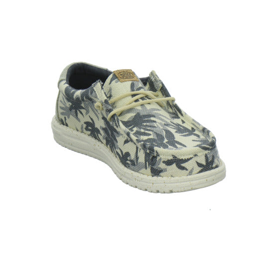 Hey Dude Wally Palm Jute Schnürhalbschuhe Beige-kombi - 360° Ansicht