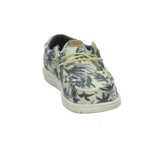 Hey Dude Wally Palm Jute Schnürhalbschuhe Beige-kombi - 360° Ansicht