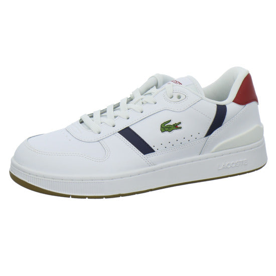 Lacoste T-Clip Schnürhalbschuhe Weiß-kombi - 360° Ansicht