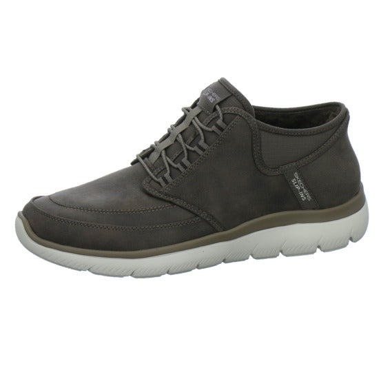 Skechers Winterschuhe Herren Summits Slip Ins Dunkelbraun