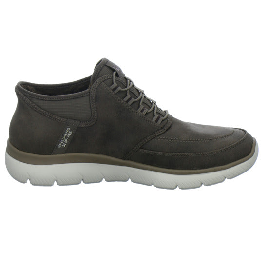 Skechers Winterschuhe Herren Summits Slip Ins Dunkelbraun