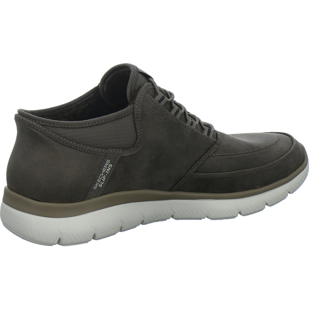 Skechers Winterschuhe Herren Summits Slip Ins Dunkelbraun