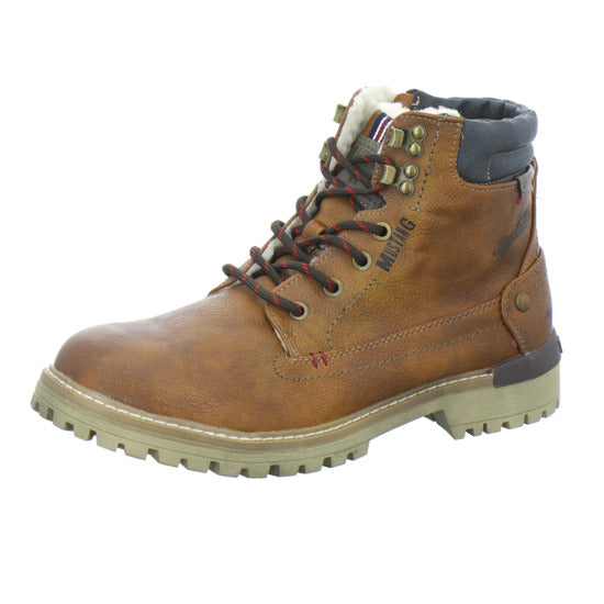Mustang Winterschuhe warm gefüttert Mittelbraun - 360° Ansicht