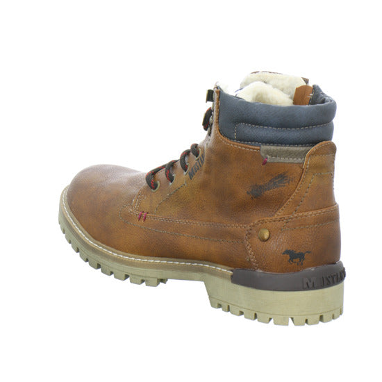 Mustang Winterschuhe warm gefüttert Mittelbraun - 360° Ansicht