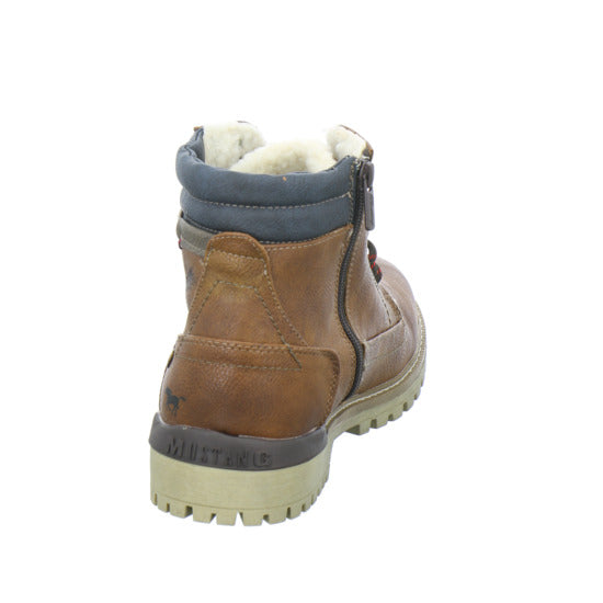 Mustang Winterschuhe warm gefüttert Mittelbraun - 360° Ansicht