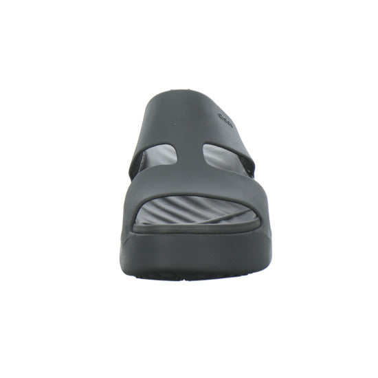 Crocs Getaway Platform H-Strap Pantoletten Schwarz - 360° Ansicht