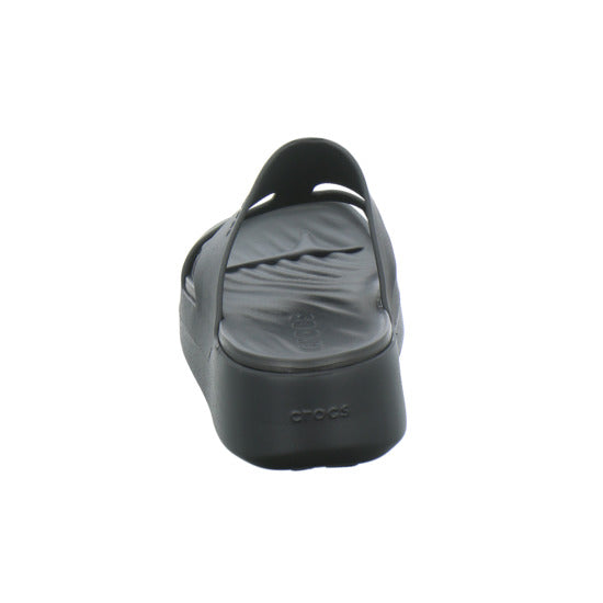 Crocs Getaway Platform H-Strap Pantoletten Schwarz - 360° Ansicht