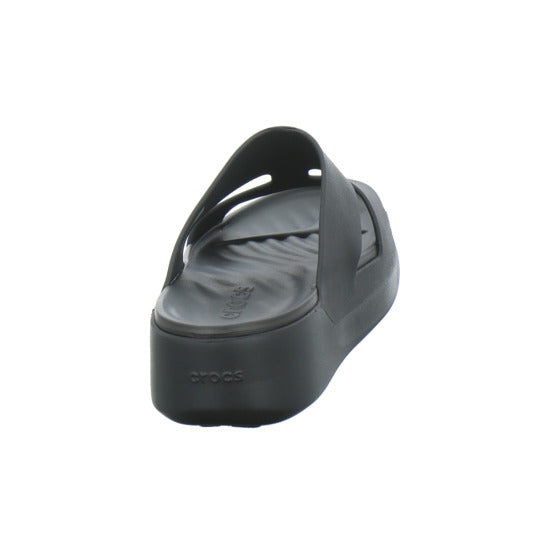 Crocs Getaway Platform H-Strap Pantoletten Schwarz - 360° Ansicht