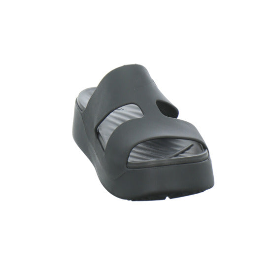 Crocs Getaway Platform H-Strap Pantoletten Schwarz - 360° Ansicht