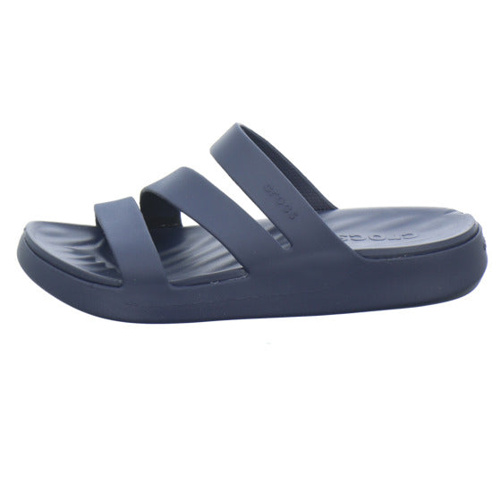 Crocs Getaway Strappy Pantoletten Dunkelblau