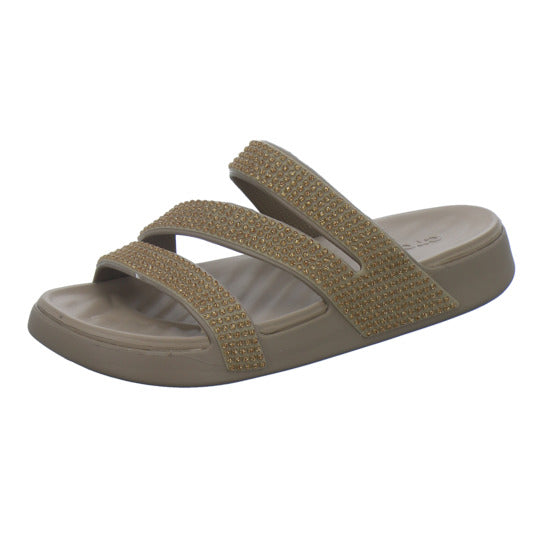 Crocs Pantoletten Damen Getaway taupe