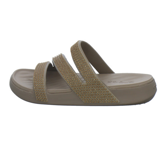 Crocs Pantoletten Damen Getaway taupe