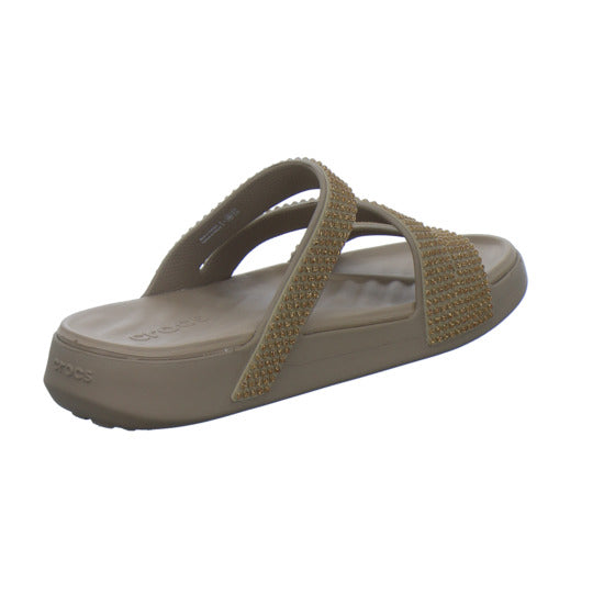 Crocs Pantoletten Damen Getaway taupe