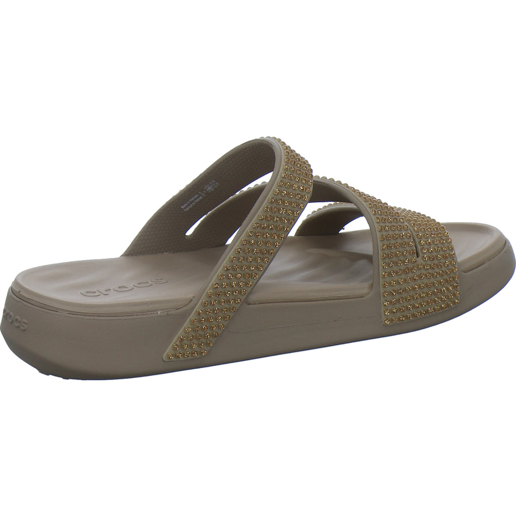Crocs Pantoletten Damen Getaway taupe