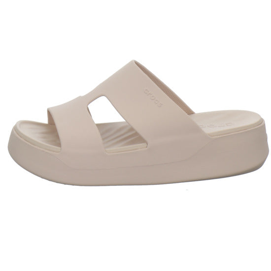 Crocs Getaway Platform H-Strap Pantoletten Rosa