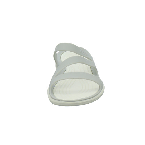 Crocs Swiftwater Sandal W Pantoletten Hellgrau - 360° Ansicht