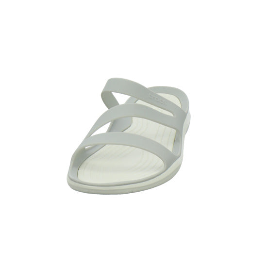 Crocs Swiftwater Sandal W Pantoletten Hellgrau - 360° Ansicht