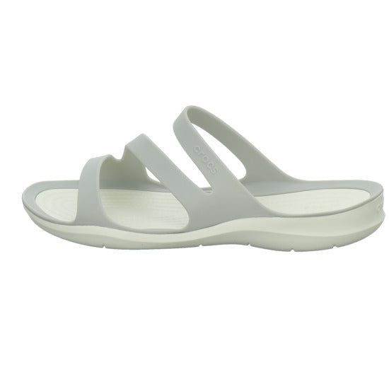 Crocs Swiftwater Sandal W Pantoletten Hellgrau - 360° Ansicht