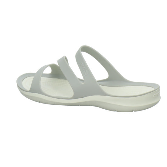 Crocs Swiftwater Sandal W Pantoletten Hellgrau - 360° Ansicht