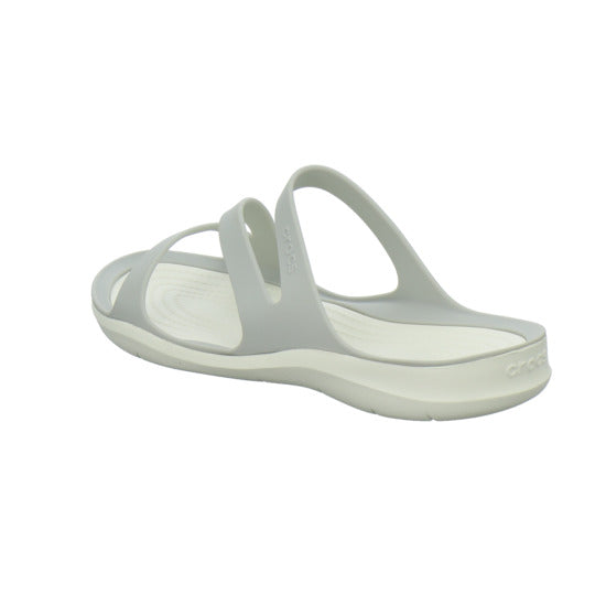 Crocs Swiftwater Sandal W Pantoletten Hellgrau - 360° Ansicht