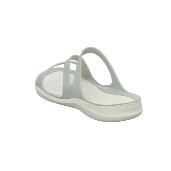 Crocs Swiftwater Sandal W Pantoletten Hellgrau - 360° Ansicht