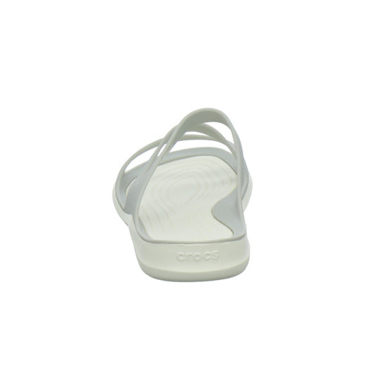 Crocs Swiftwater Sandal W Pantoletten Hellgrau - 360° Ansicht