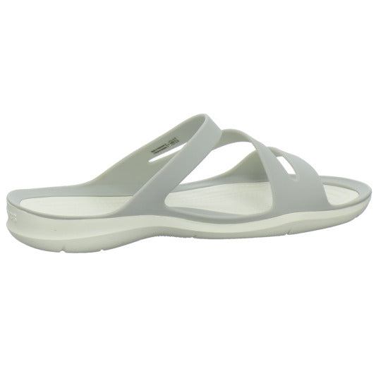 Crocs Swiftwater Sandal W Pantoletten Hellgrau - 360° Ansicht