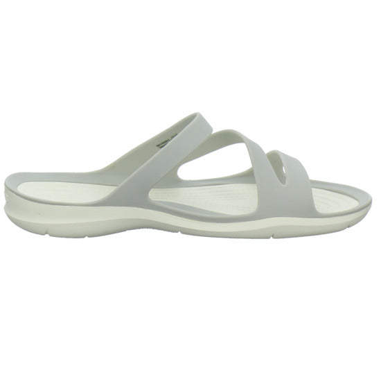Crocs Swiftwater Sandal W Pantoletten Hellgrau - 360° Ansicht