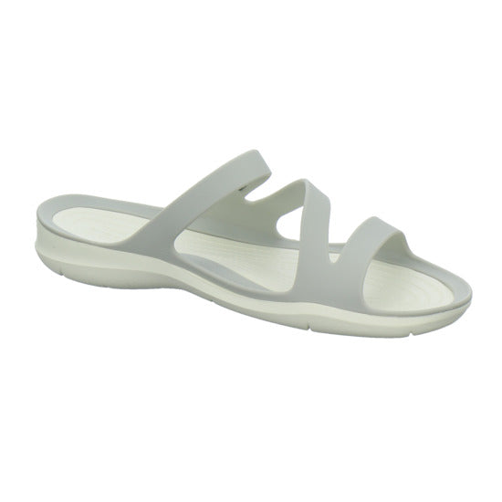 Crocs Swiftwater Sandal W Pantoletten Hellgrau - 360° Ansicht