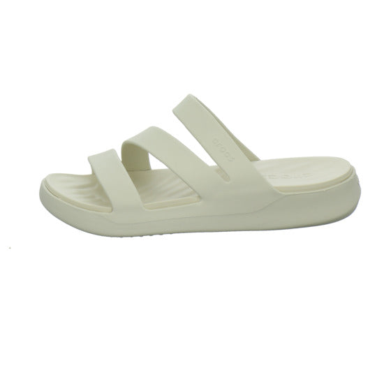 Crocs Getaway Strappy Pantoletten Beige - 360° Ansicht