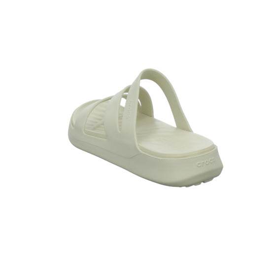 Crocs Getaway Strappy Pantoletten Beige - 360° Ansicht