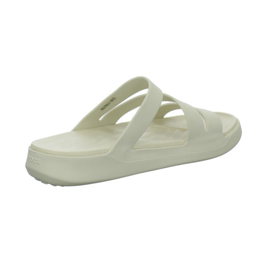 Crocs Getaway Strappy Pantoletten Beige - 360° Ansicht