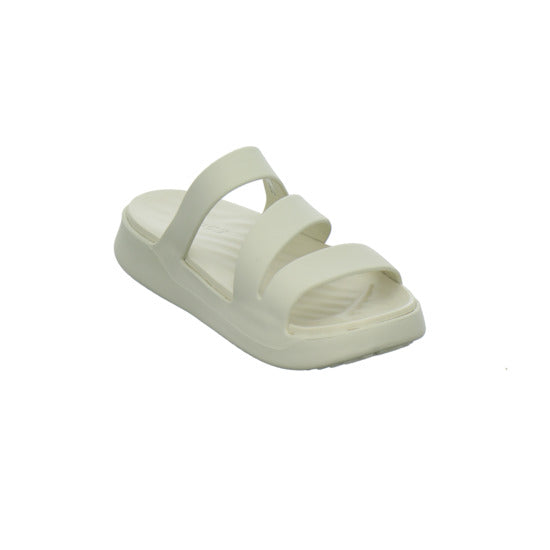 Crocs Getaway Strappy Pantoletten Beige - 360° Ansicht