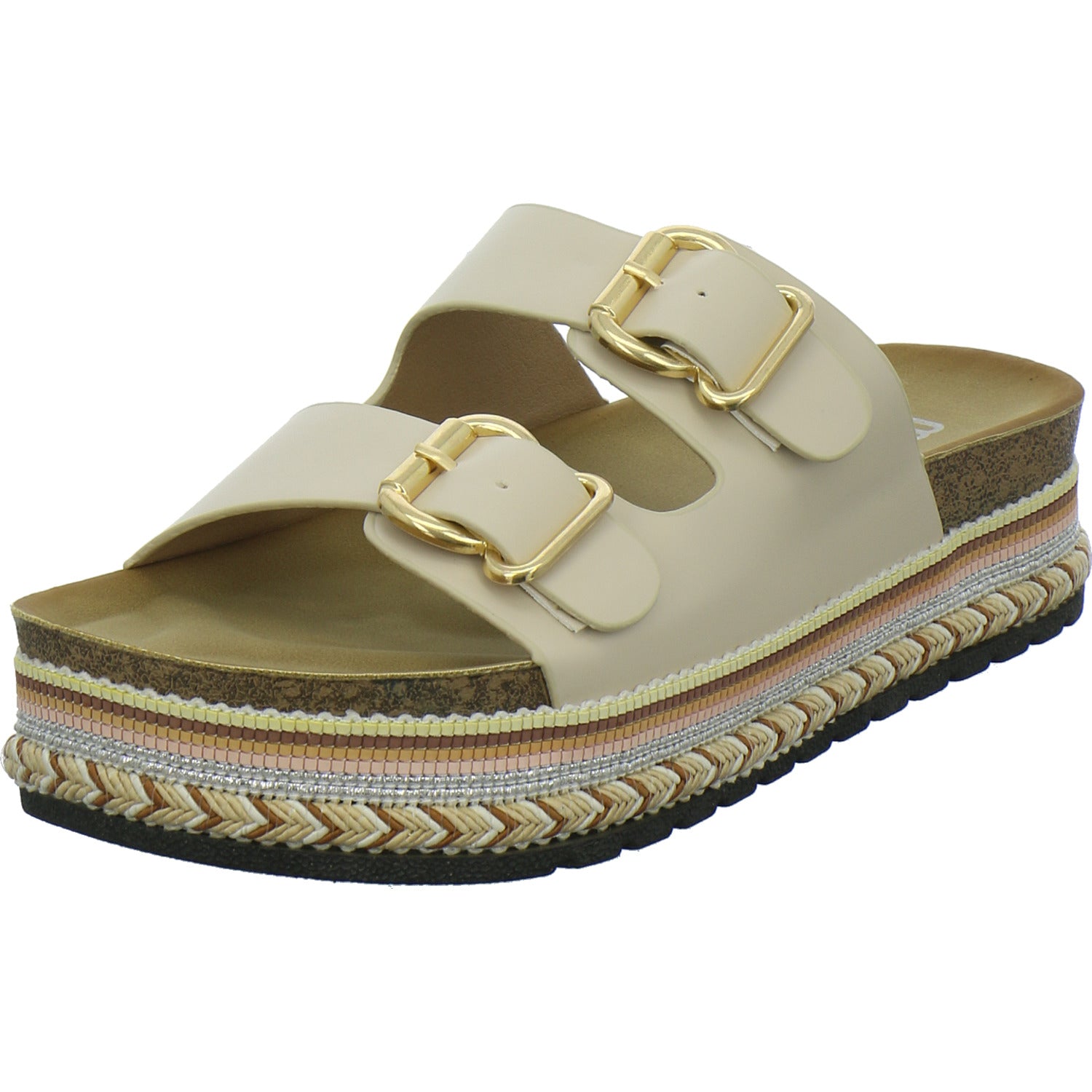 Meyla Nabo Pantoletten Beige