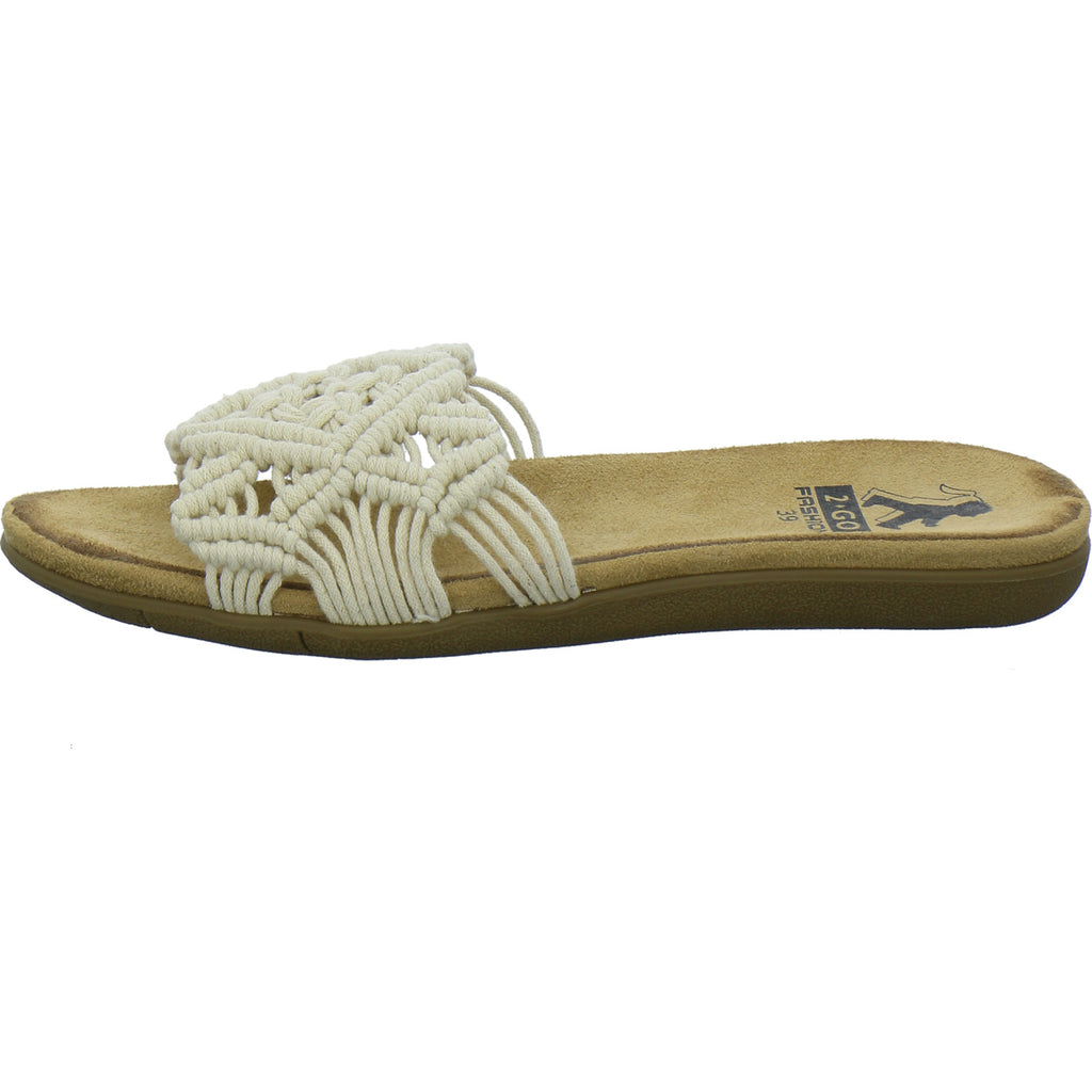 Cosmos Pantoletten Beige