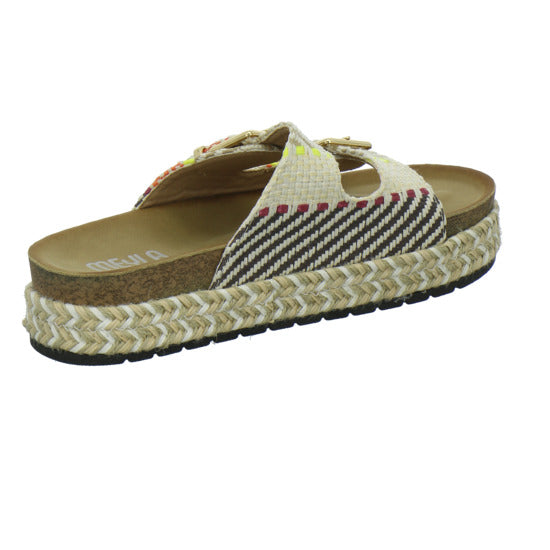 Meyla Nardo Pantoletten Beige-kombi