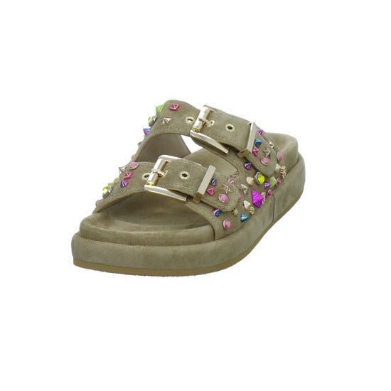Alma en Pena S.L. Pantoletten Damen Beige-kombi