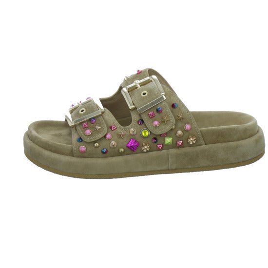 Alma en Pena S.L. Pantoletten Damen Beige-kombi