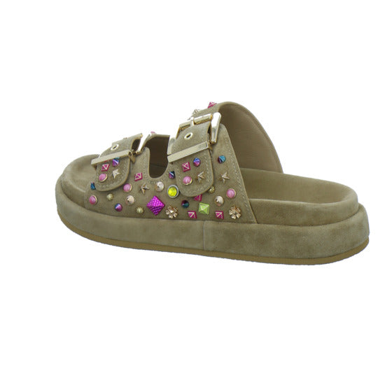 Alma en Pena S.L. Pantoletten Damen Beige-kombi