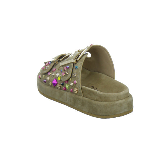 Alma en Pena S.L. Pantoletten Damen Beige-kombi