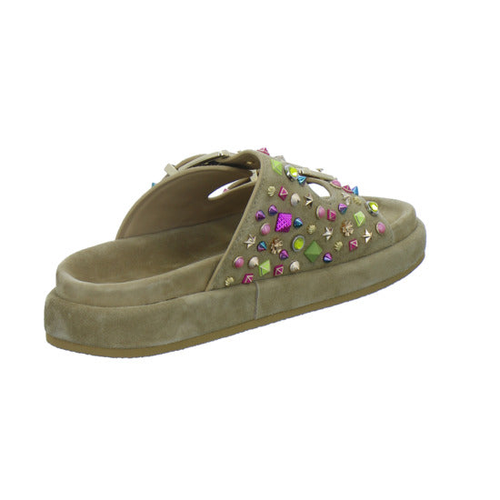 Alma en Pena S.L. Pantoletten Damen Beige-kombi