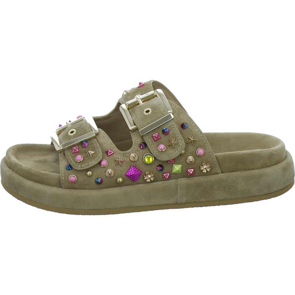 Alma en Pena S.L. Pantoletten Damen Beige-kombi