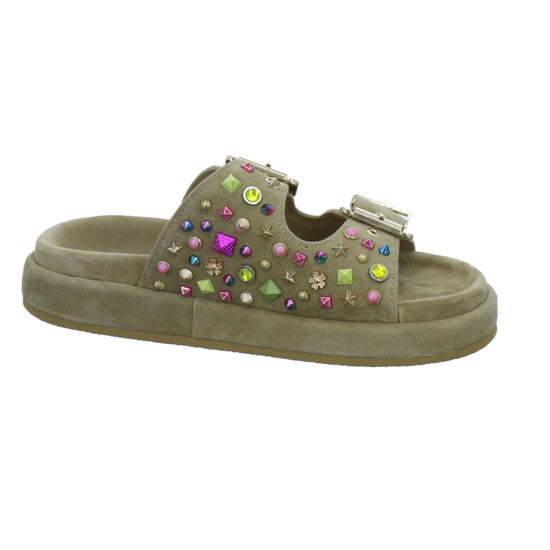 Alma en Pena S.L. Pantoletten Damen Beige-kombi