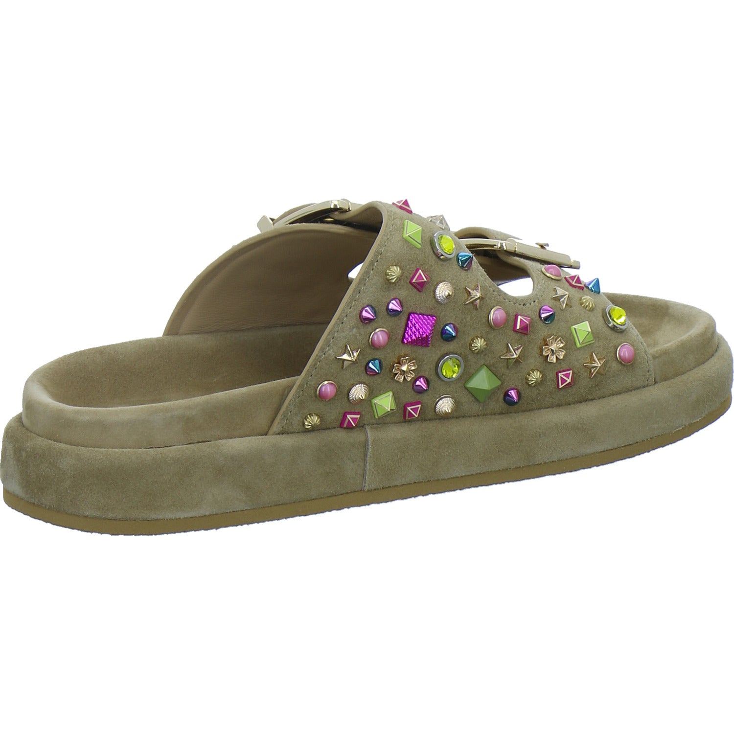 Alma en Pena S.L. Pantoletten Damen Beige-kombi