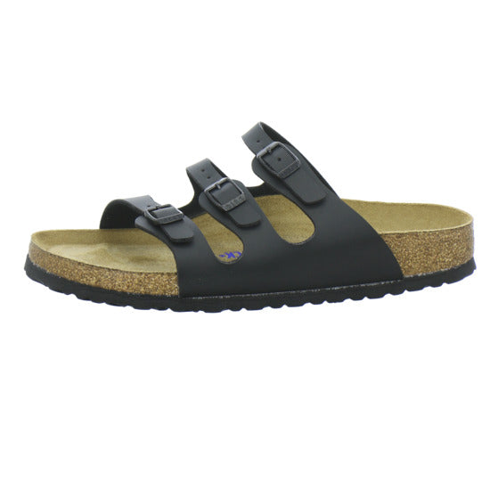 Birkenstock Florida Pantoletten Schwarz - 360° Ansicht