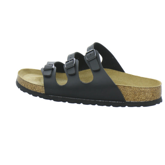Birkenstock Florida Pantoletten Schwarz - 360° Ansicht